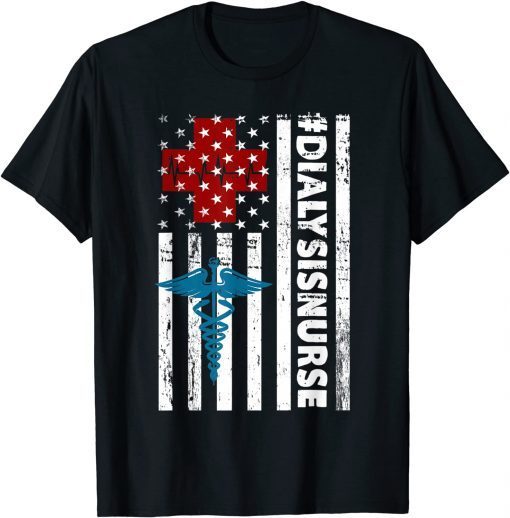 Dialysis Nurse Flag Unisex Shirt