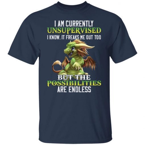 Dragon I Am Currently Unsupervised I Know It Freaks Gift Shirt