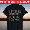 Est.1993 Vintage 1993 28th Birthday 28 Years Old T-Shirt