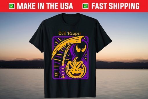 Evil Reaper Tarot Card Halloween T-Shirt