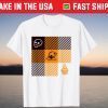 Fall Autumn Halloween Orange Plaid Witchcraft Pattern T-Shirt