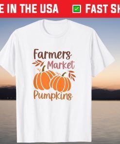 Farmer's Market Pumpkins Fall Season Thanksgiving Halloween T-Shirt