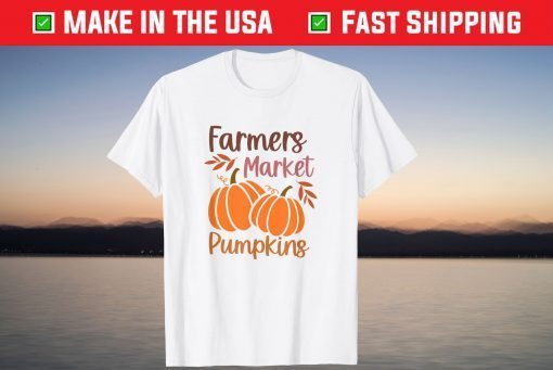 Farmer's Market Pumpkins Fall Season Thanksgiving Halloween T-Shirt