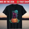 Ferociously Cute Halloween Vampire Witch Kitty Cat T-Shirt