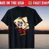 Firer Skull Ace Of Spades - Pirate Cards T-Shirt