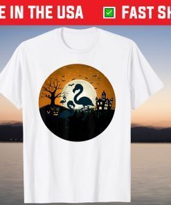 Flamingo Halloween Costume Pumpkin Flamingo Night Of October T-Shirt