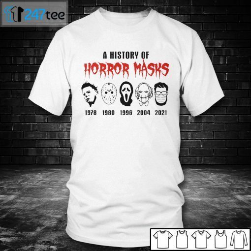 Friends A History Of Horror Masks 2021 Halloween Bleach Unisex Shirt