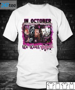 Friends In October We Wear Pink Halloween Unisex Shirt