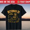 Halloween Black Cat Witch Hat Pumpkin T-Shirt