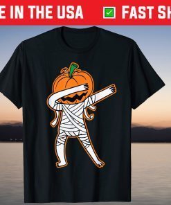 Halloween Dabbing Skeleton Scary Pumpkin Costume T-Shirt