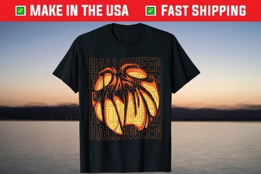 Halloween Horror Scary Pumpkin Face Costume T-Shirt