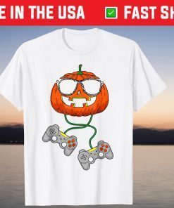 Halloween Jack O Lantern Gamer Halloween T-Shirt