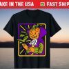 Halloween Pumpkin Demon Occult Tarot Card Illustration Tee Shirt