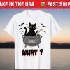 Halloween Scary Black Cat Lover Witch Cat Person Outfit T-Shirt