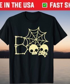 Halloween Skeleton Skull Boo T-Shirt