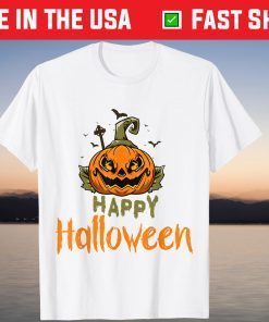 Halloween Spooky pumpkin Head Face Scary pumpkin Tee Shirt