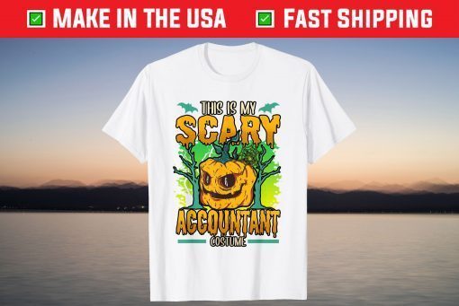 Halloween This Is My Scary Accountant Costume Accounting T-Shirt