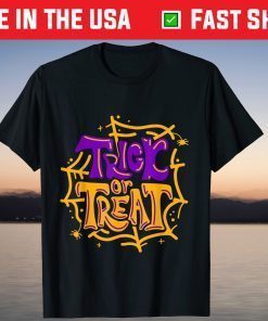 Halloween Trick or Treat Costume Spiderweb T-Shirt