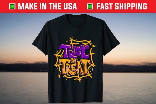 Halloween Trick or Treat Costume Spiderweb T-Shirt