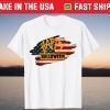 Halloween USA American Flag Happy Halloween writing T-Shirt
