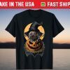 Halloween Witch Pug Pumpkin Costume Pugkin Dog Lover T-Shirt