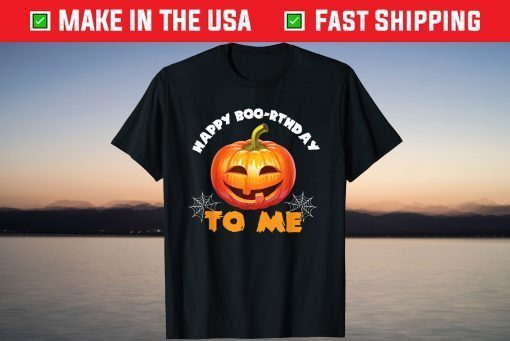 Happy Boo-rthday To me Pumpkin Costume Halloween Birthday T-Shirt