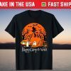 Happy Camp Halloween Costume Mom Camping Witch Pumpkin Girls T-Shirt