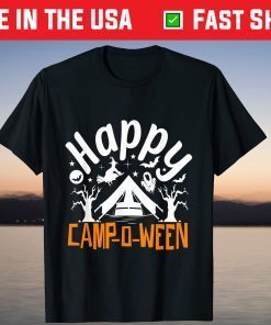 Happy Camp-O-Ween Halloween Camping Camper Lovers T-Shirt