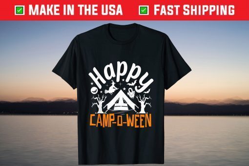 Happy Camp-O-Ween Halloween Camping Camper Lovers T-Shirt