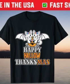 Happy HallowThankMas Creepy Cute Halloween Corgi dog Holiday T-Shirt