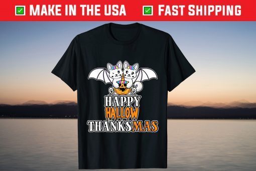 Happy HallowThankMas Creepy Cute Halloween Corgi dog Holiday T-Shirt