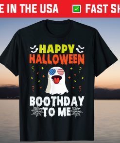 Happy Halloween Boothday To Me Birthday Halloween T-Shirt