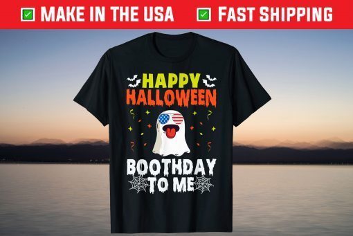 Happy Halloween Boothday To Me Birthday Halloween T-Shirt