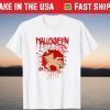 Happy Halloween Chopped Body Hand with Blood Splashes T-Shirt