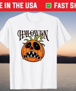 Happy Halloween Crazy Monster Pumpkin T-Shirt