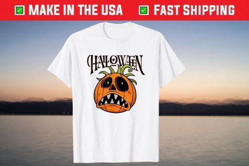 Happy Halloween Crazy Monster Pumpkin T-Shirt