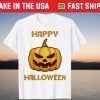 Happy Halloween Gamer Pumpkin 8Bit Pixel Video Gaming T-Shirt