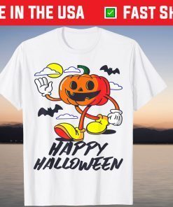 Happy Halloween Pumpkin Jack O Lantern Face Costume Gift T-Shirt