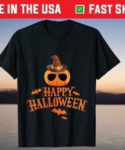 Happy Halloween Pumpkin Sunglasses Gift Shirt