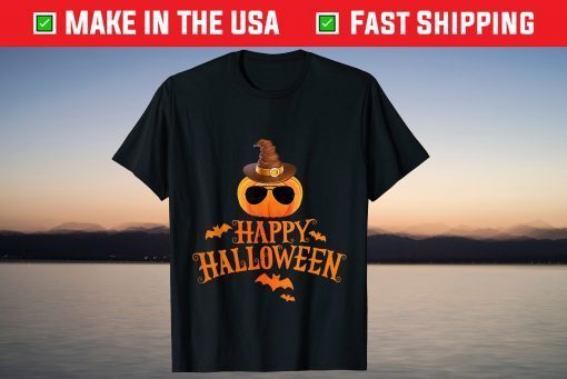 Happy Halloween Pumpkin Sunglasses Gift Shirt