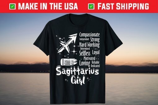 I Am A Sagittarius Girl Zodiac Sign T-Shirt