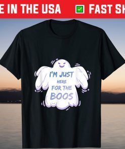 I'm Just Here For The Boos Cute Halloween Ghost T-Shirt