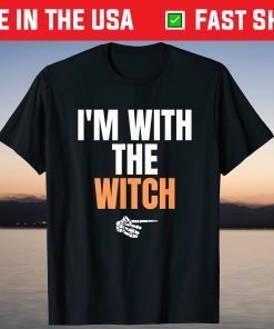 I'm With The Witch Halloween Matching Costume Gift Shirt