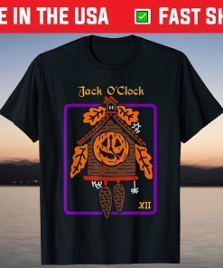 Jack O'Clock Tarot Card Halloween T-Shirt