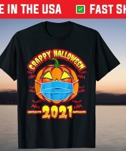 JackOLantern Halloween Pumpkin Wearing A Mask 2021 T-Shirt