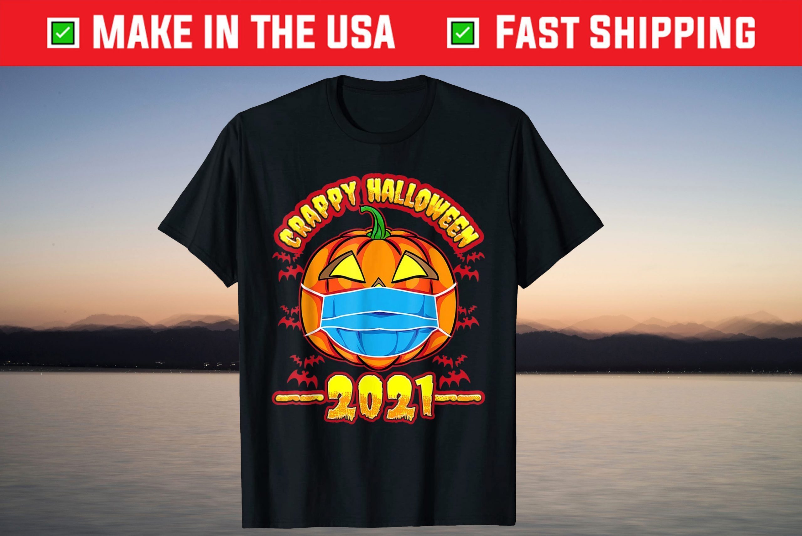 JackOLantern Halloween Pumpkin Wearing A Mask 2021 T-Shirt JackOLantern Halloween Pumpkin Wearing A Mask 2021 T-Shirt