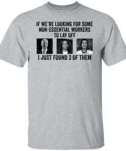 Joe Biden Kamala Harris Jill Biden If We’re Looking For Some Non Essential 2021 shirt