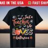 Just A Teacher Who Loves Halloween Pumpkin Witch Costume T-Shirt
