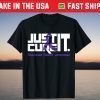 Just Cure It Purple Ribbon Pancreatic Cancer Awareness Month T-Shirt