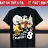 Kids 8th Camping Birthday T-Shirt